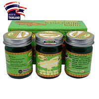 Тайский бальзам крокодиловый Otop Crocodile Herbal Balm, 3 шт. 30 мл. Таиланд